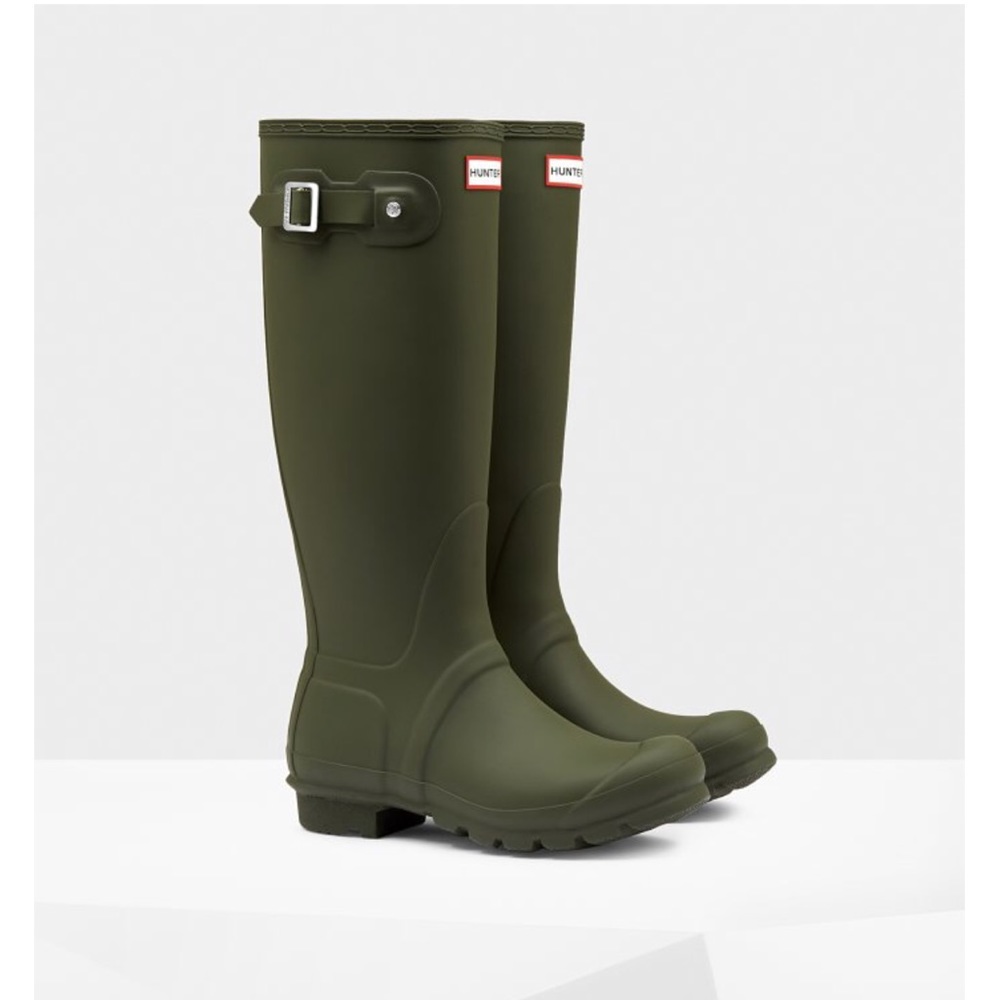 Dark Olive Hunter Boots